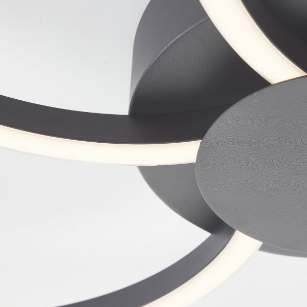 Brilliant - LED Stropné svietidlo FICO LED/32W/230V pr. 65 cm čierna