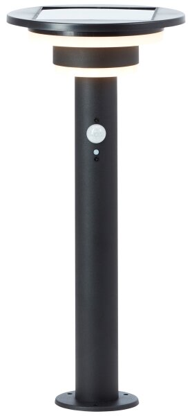 Brilliant - LED Solárna lampa so senzorom GARVINA LED/3W/3,7V 45 cm IP44 čierna