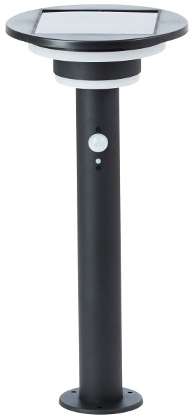 Brilliant - LED Solárna lampa so senzorom GARVINA LED/3W/3,7V 45 cm IP44 čierna