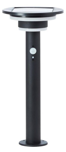 Brilliant - LED Solárna lampa so senzorom GARVINA LED/3W/3,7V 45 cm IP44 čierna