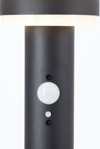 Brilliant - LED Solárna lampa so senzorom GARVINA LED/3W/3,7V 45 cm IP44 čierna