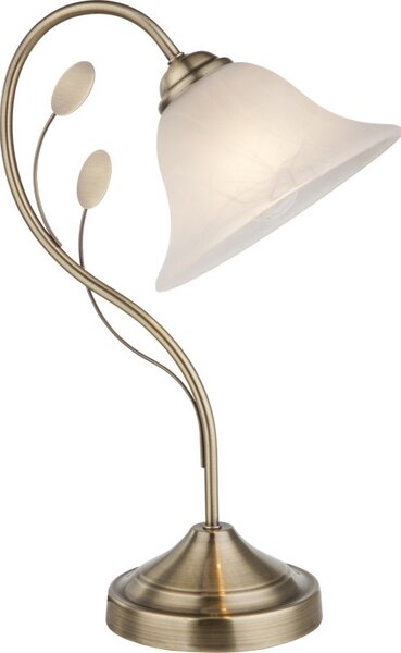 Globo 69007-1T stolná lampa Posadas 1x60W | E27 - mosadz, biela