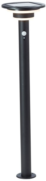 Brilliant - LED Solárna lampa so senzorom GARVINA LED/3W/3,7V 85 cm IP44 čierna