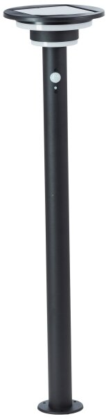 Brilliant - LED Solárna lampa so senzorom GARVINA LED/3W/3,7V 85 cm IP44 čierna