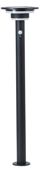 Brilliant - LED Solárna lampa so senzorom GARVINA LED/3W/3,7V 85 cm IP44 čierna