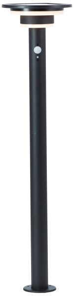 Brilliant - LED Solárna lampa so senzorom GARVINA LED/3W/3,7V 85 cm IP44 čierna