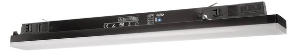 LED koľajnicové svietidlo LINEAR PRO čierne 940 60 cm 3-okruhové DALI, Čierna, Pracovňa / Kancelária, Hliník, Koľajnicový systém