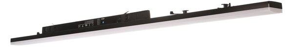 LED koľajnicové svietidlo LINEAR PRO čierne 120cm 3-okruhové DALI, Čierna, Pracovňa / Kancelária, Hliník, Koľajnicový systém