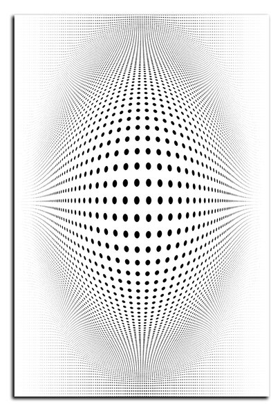 Obraz na plátne - Abstraktná geometrická sfera - obdĺžnik 7218A (60x40 cm)