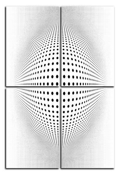 Obraz na plátne - Abstraktná geometrická sfera - obdĺžnik 7218D (90x60 cm)