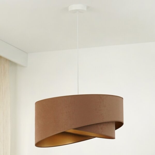 Brilagi - LED Luster na lanku LYRA 1xE27/15W/230V hnedá/zlatá