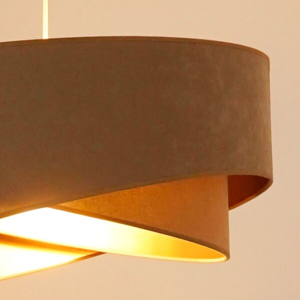 Brilagi - LED Luster na lanku LYRA 1xE27/15W/230V hnedá/zlatá