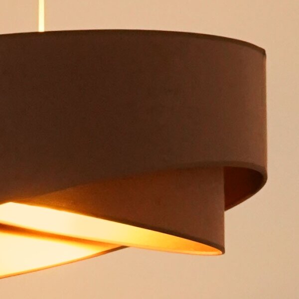 Brilagi - LED Luster na lanku LYRA 1xE27/15W/230V hnedá/zlatá