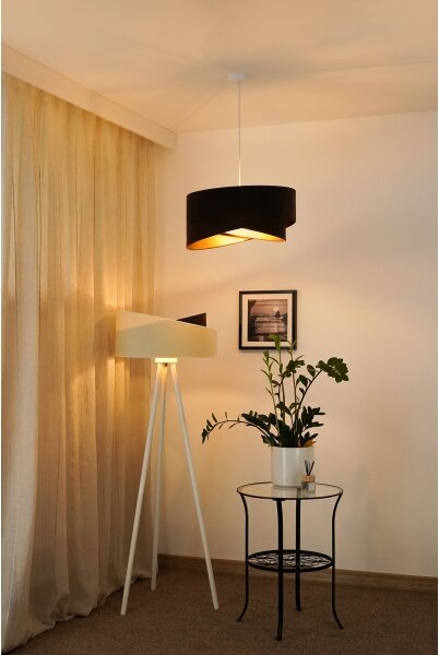 Brilagi - LED Luster na lanku LYRA 1xE27/15W/230V tmavohnedá/zlatá