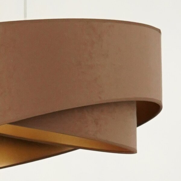 Brilagi - LED Luster na lanku LYRA 1xE27/15W/230V hnedá/zlatá