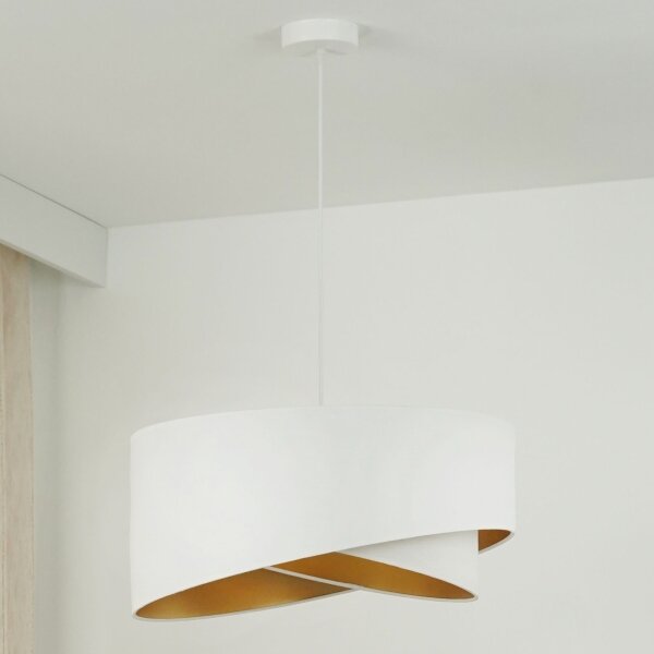 Brilagi - LED Luster na lanku LYRA 1xE27/15W/230V biela/zlatá