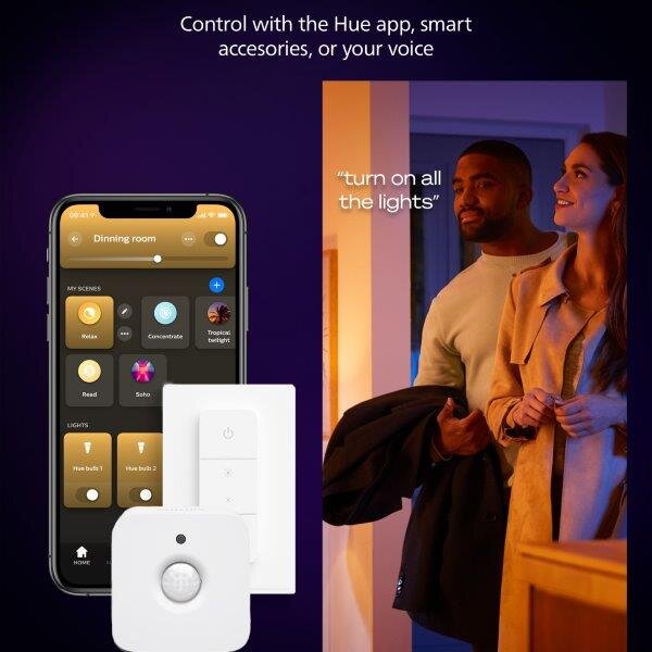 8720169328952 Philips Hue White Ambiance Aurelle stropný panel LED 300x1200mm 39W/3750lm 2200-6500K biela bluetooth