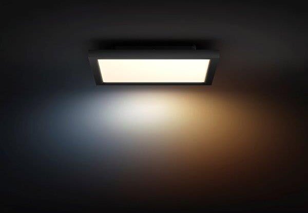 8720169329058 Philips HUE Aurelle stropný panel LED 300x300mm 19W/1940lm 2200-6500K čierna bluetooth