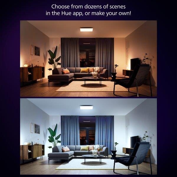8720169328990 Philips Hue White Ambiance Aurelle stropný panel LED 600x600mm 39W/3750lm 2200-6500K biela bluetooth