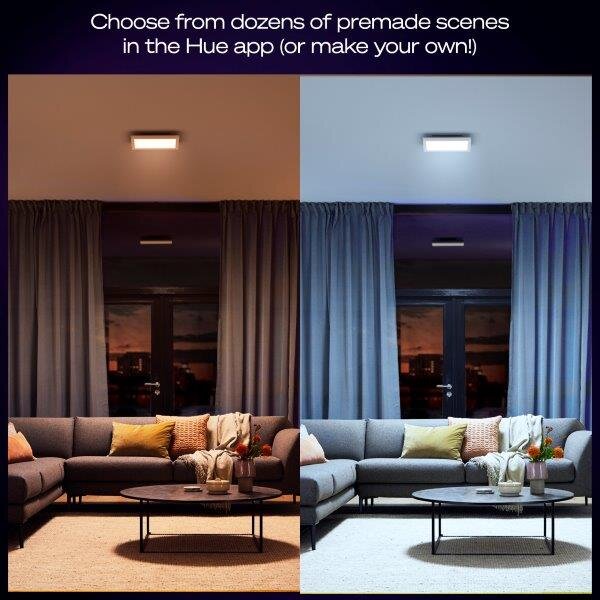8720169328976 Philips Hue White Ambiance Aurelle stropný panel LED 300x300mm 19W/1940lm 2200-6500K biela bluetooth