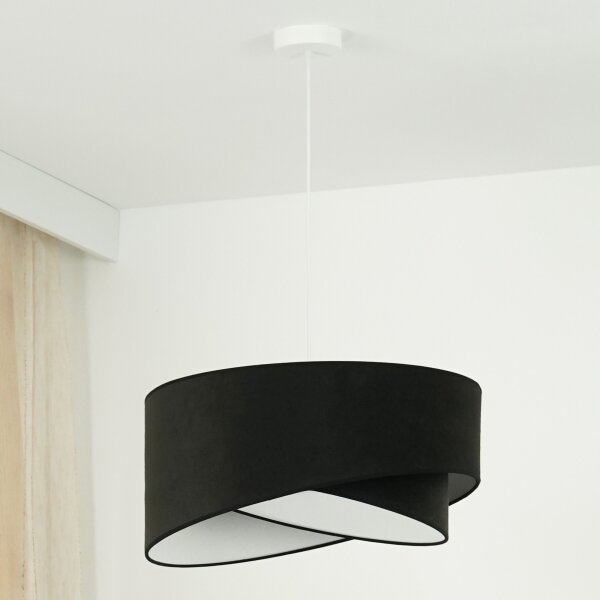 Brilagi - LED Luster na lanku LYRA 1xE27/15W/230V čierna/biela