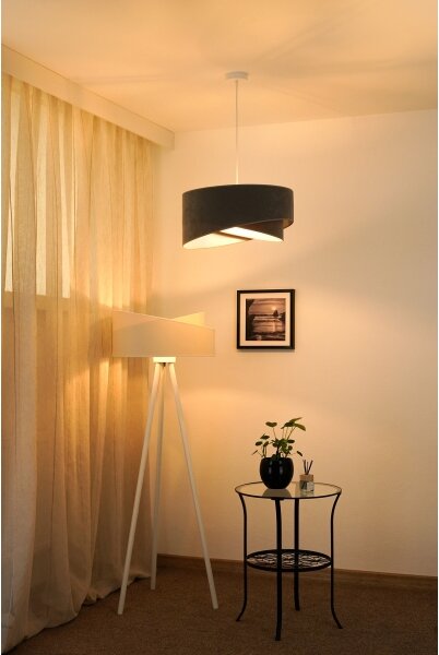 Brilagi - LED Luster na lanku LYRA 1xE27/15W/230V šedá/biela