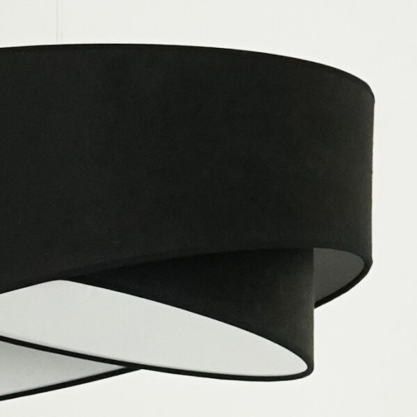 Brilagi - LED Luster na lanku LYRA 1xE27/15W/230V čierna/biela