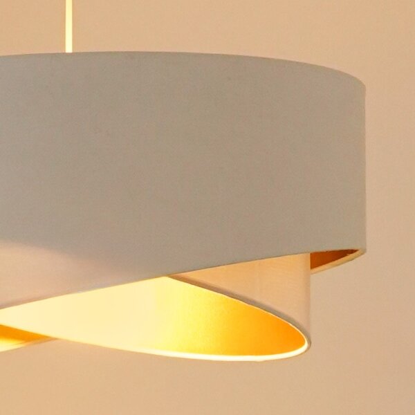 Brilagi - LED Luster na lanku LYRA 1xE27/15W/230V biela/zlatá