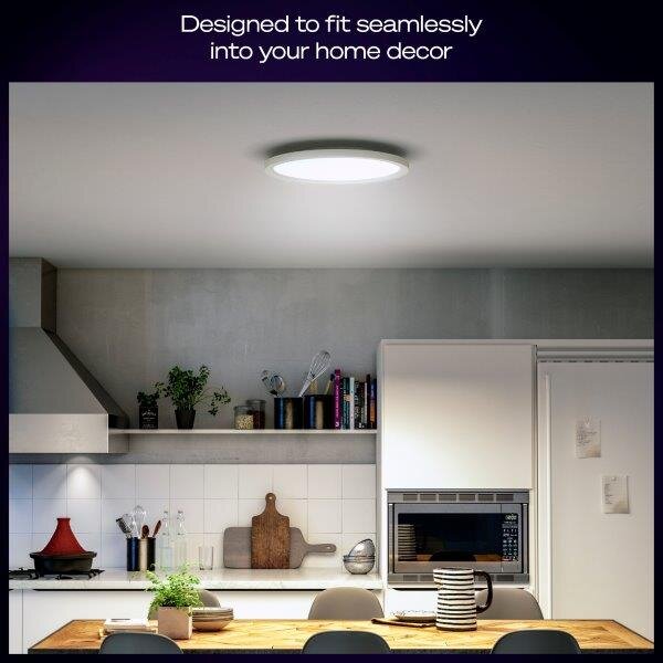 8720169328938 Philips Hue White Ambiance Aurelle stropný panel LED D395mm 21W/2450lm 2200-6500K biela bluetooth