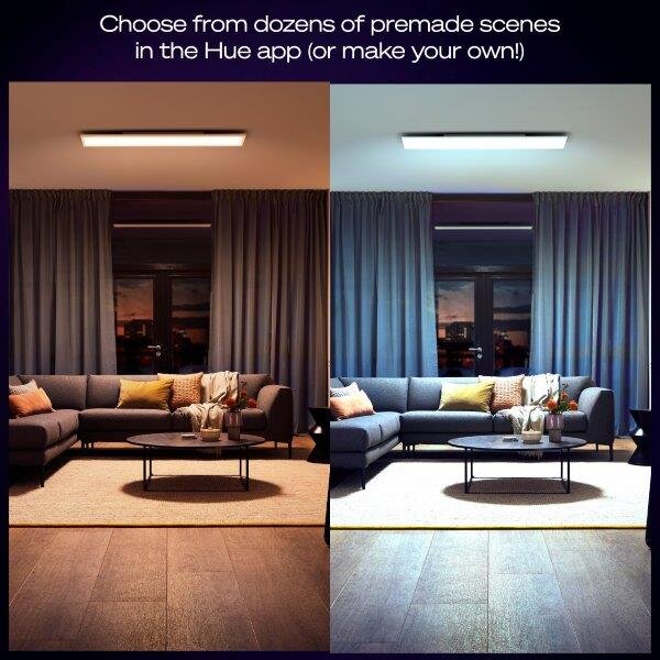 8720169328952 Philips Hue White Ambiance Aurelle stropný panel LED 300x1200mm 39W/3750lm 2200-6500K biela bluetooth
