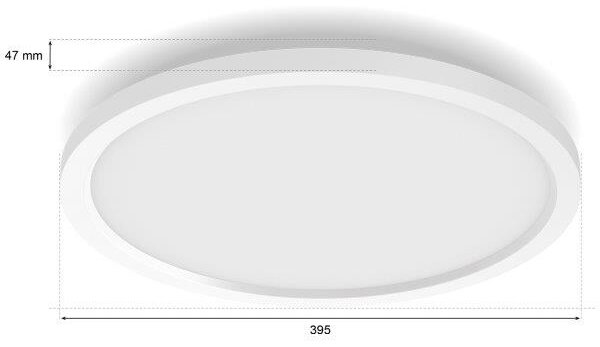 8720169328938 Philips Hue White Ambiance Aurelle stropný panel LED D395mm 21W/2450lm 2200-6500K biela bluetooth