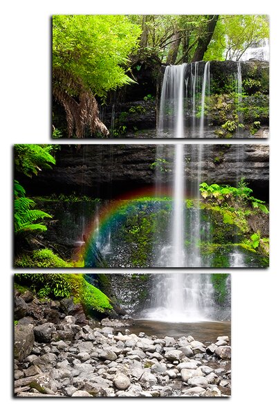 Obraz na plátne - Prírodný vodopád - obdĺžnik 7229D (90x60 cm)