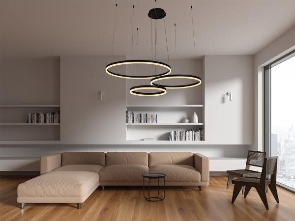 LED Stmievateľný luster na lanku LED/125W/230V 3000-6500K + diaľkové ovládanie