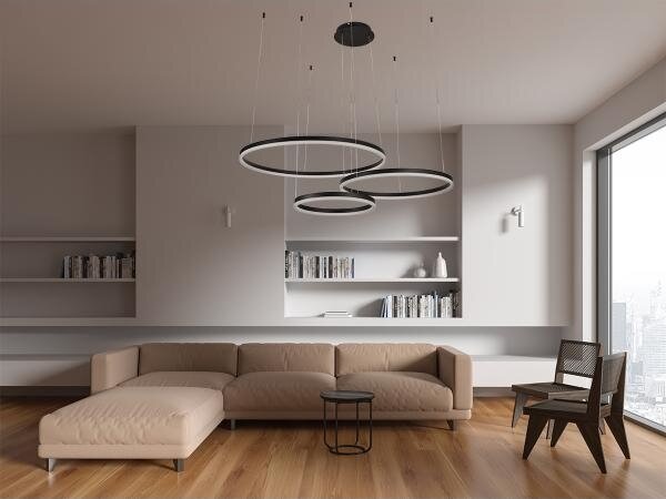 LED Stmievateľný luster na lanku LED/125W/230V 3000-6500K + diaľkové ovládanie