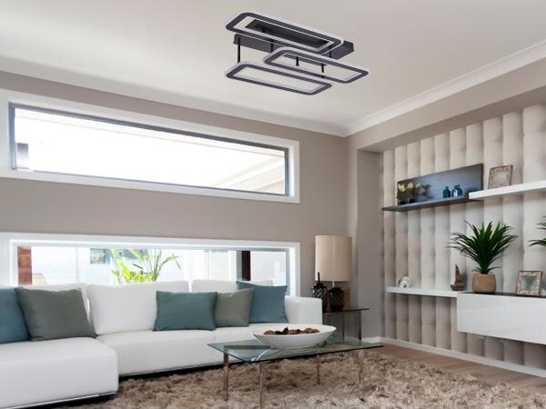 LED Stmievateľný prisadený luster LED/90W/230V 3000-6500K + diaľkové ovládanie