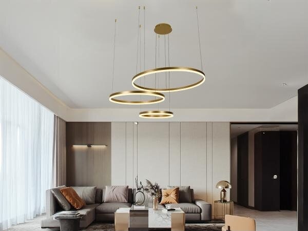 LED Stmievateľný luster na lanku LED/125W/230V 3000-6500K + diaľkové ovládanie
