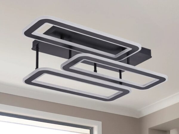 LED Stmievateľný prisadený luster LED/90W/230V 3000-6500K + diaľkové ovládanie