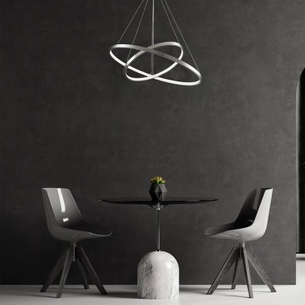 LED Luster na lanku LEA LED/35W/230V 4000K pr. 60 cm chróm