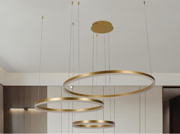 LED Stmievateľný luster na lanku LED/125W/230V 3000-6500K + diaľkové ovládanie