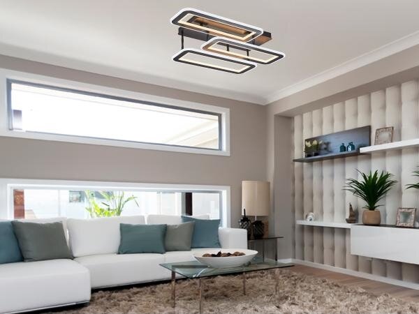 LED Stmievateľný prisadený luster LED/90W/230V 3000-6500K + diaľkové ovládanie