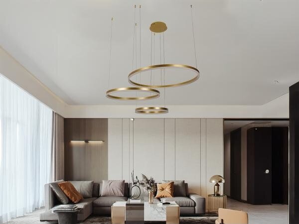 LED Stmievateľný luster na lanku LED/125W/230V 3000-6500K + diaľkové ovládanie