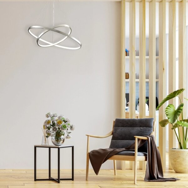 LED Luster na lanku LEA LED/35W/230V 4000K pr. 60 cm chróm
