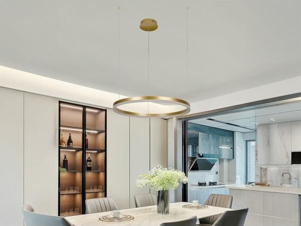LED Stmievateľný luster na lanku LED/42W/230V 3000-6500K + diaľkové ovládanie