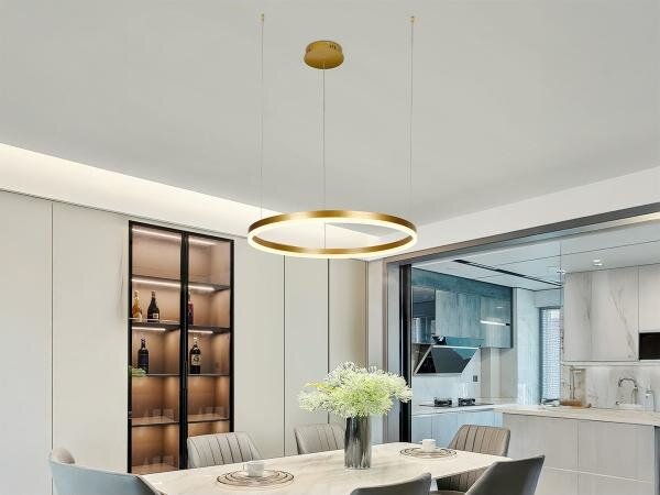 LED Stmievateľný luster na lanku LED/42W/230V 3000-6500K + diaľkové ovládanie