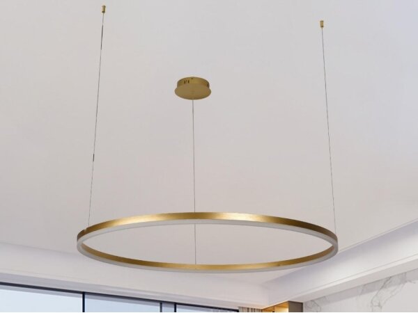 LED Stmievateľný luster na lanku LED/55W/230V 3000-6500K + diaľkové ovládanie
