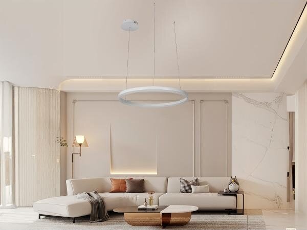 LED Stmievateľný luster na lanku LED/42W/230V 3000-6500K + diaľkové ovládanie