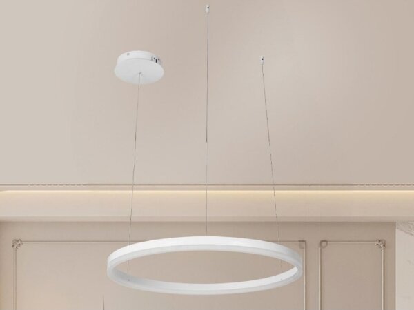 LED Stmievateľný luster na lanku LED/42W/230V 3000-6500K + diaľkové ovládanie
