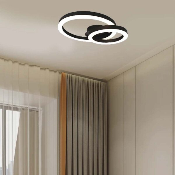 LED Stropné svietidlo LED/20W/230V 3000K čierna