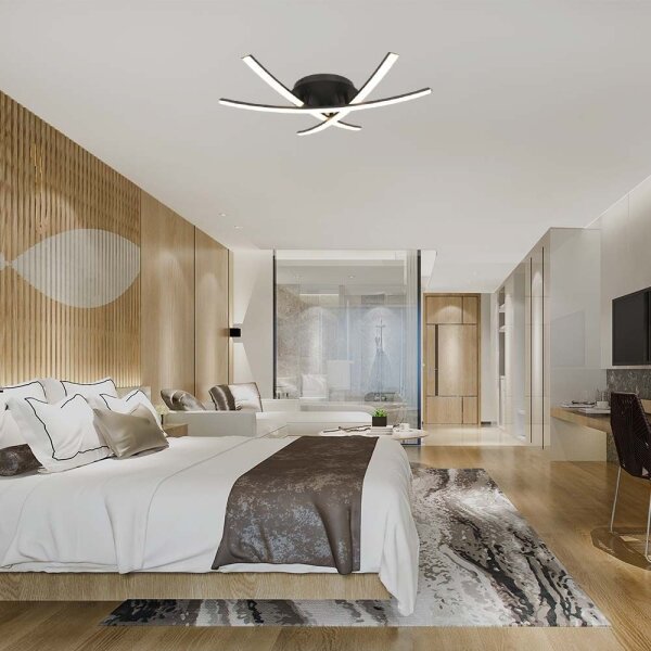 LED Stropné svietidlo LED/20W/230V 3000K čierna