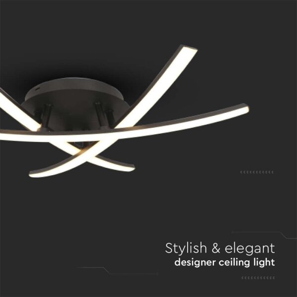 LED Stropné svietidlo LED/20W/230V 3000K čierna